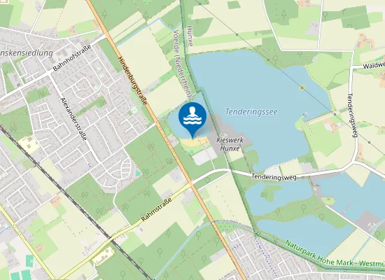 Map of TENDERINGSSEE STRANDBAD