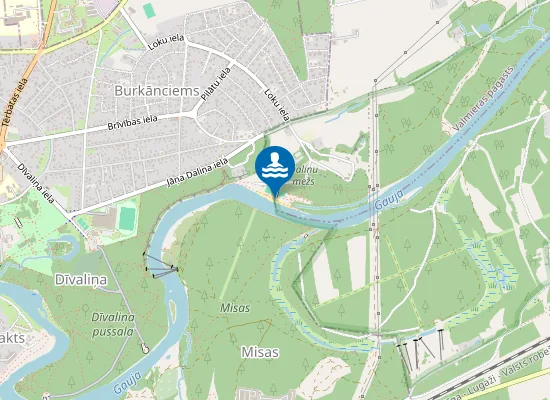 Map of Daliņu Pludmale