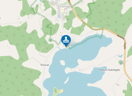 Map of Čornajas pludmale