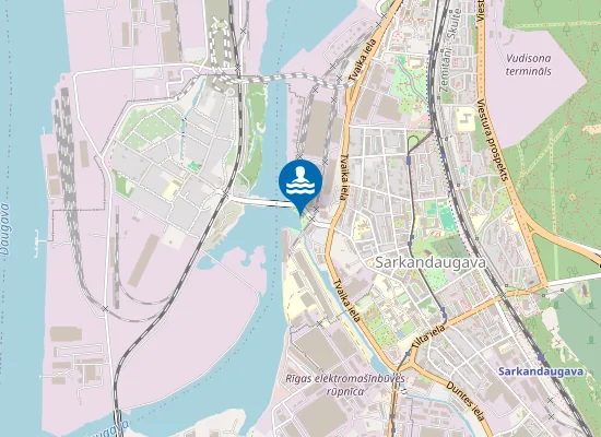 Map of Sarkandaugavas pludmale