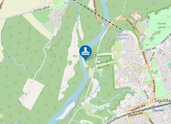 Map of Siguldas pludmale