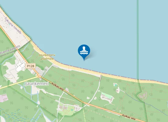 Map of Jaunķemeru pludmale