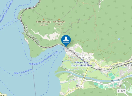 Map of HALLSTÄTTERSEE, OBERTRAUN