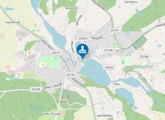 Map of Rõuge suurjärve supelrand