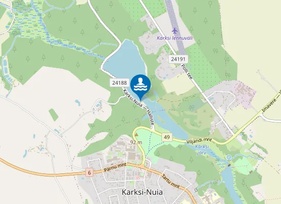 Map of Karksi Järve Supelrand