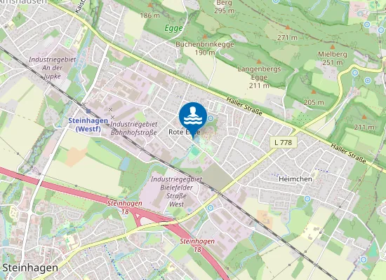 Map of WALDBAD STEINHAGEN WALDBAD STEINHAGEN