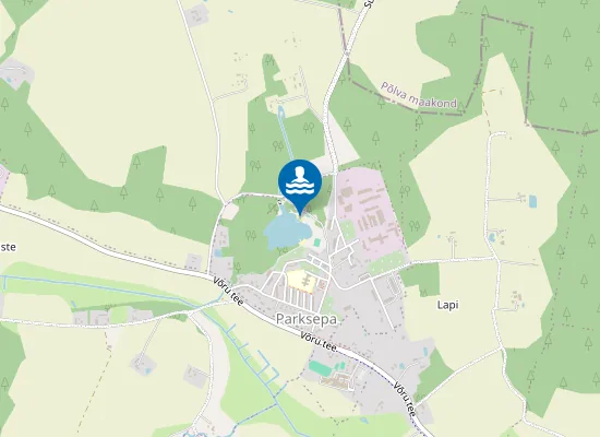Map of Parksepa Supelrand