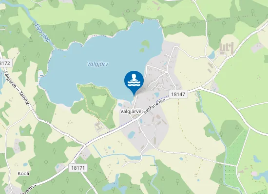 Map of Valgjärve Supelrand
