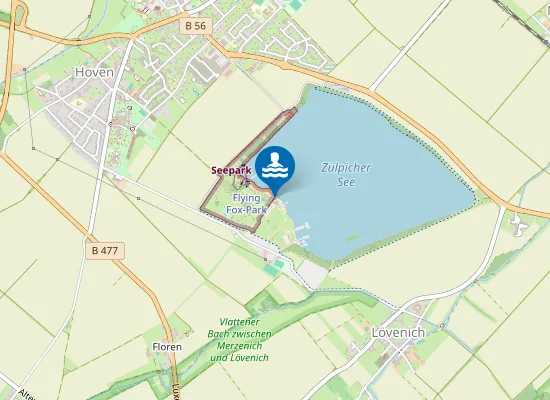 Map of WASSERSPORTSEE ZUELPICH BADESTRAND