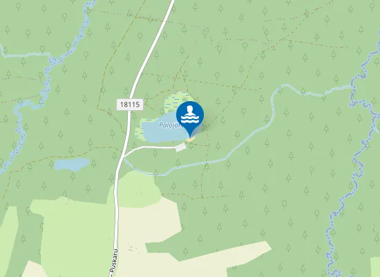 Map of Ihamaru Palojärve supelrand