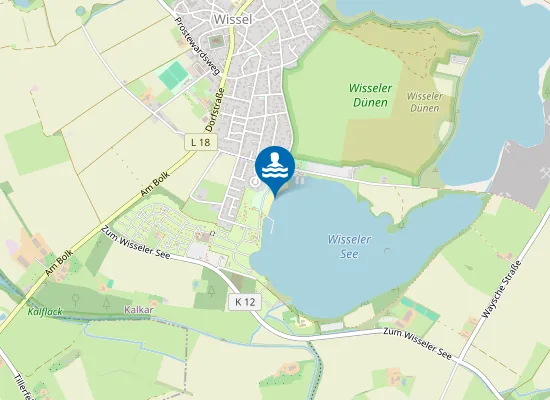 Map of WISSELER SEE STRANDBAD