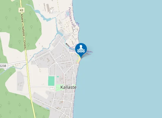 Map of Kallaste Puhkeala