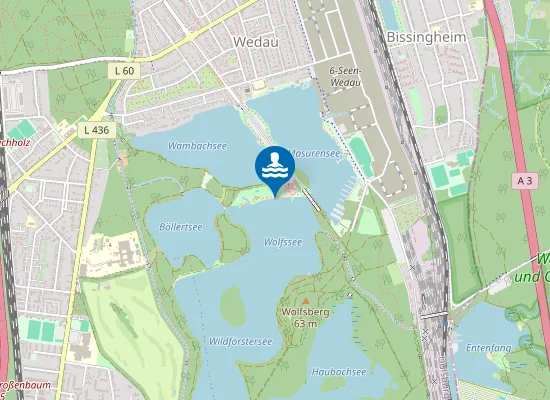 Map of WOLFSSEE FREIBAD