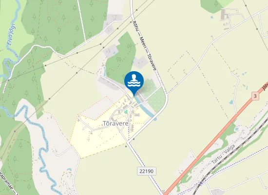 Map of Tõravere tiigi supelrand