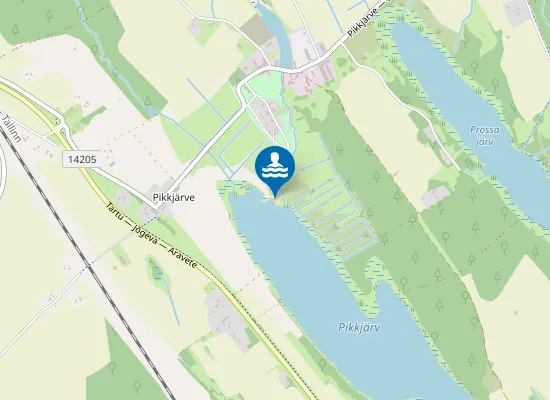Map of Pikkjärve Supelrand