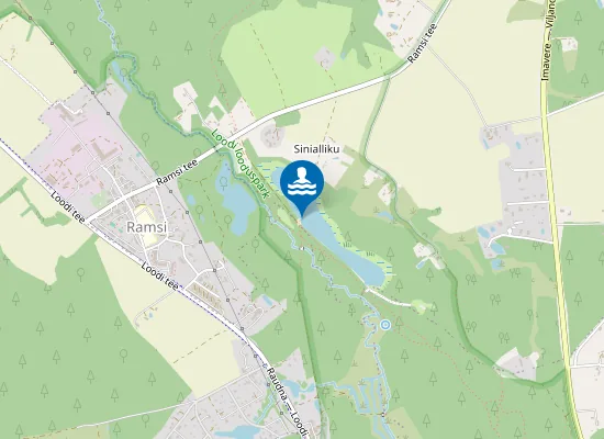 Map of Sinialliku järv ujumiskoht