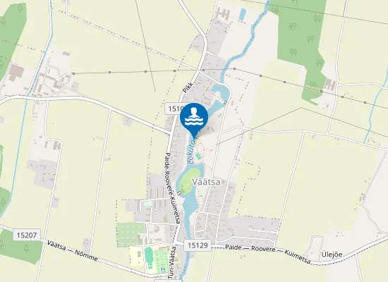 Map of Väätsa paisjärve ujumiskoht