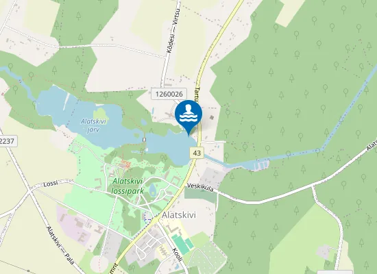 Map of Alatskivi Ujumiskoht