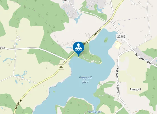 Map of Pangodi Pikksaare Supelrand