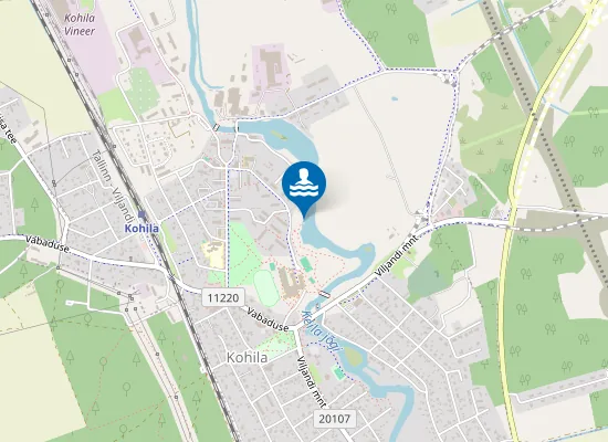 Map of Kohila Posti Ujumiskoht