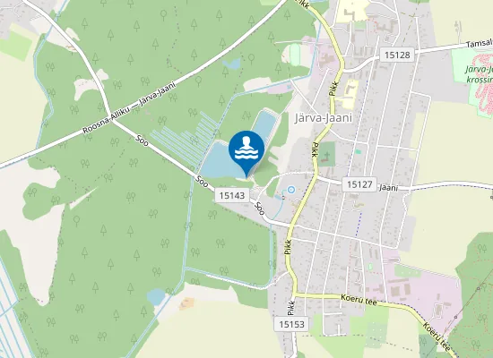 Map of Järva-Jaani supelrand