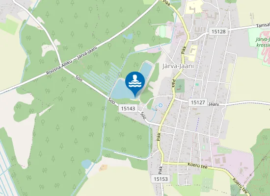 Map of Järva-Jaani ujumiskoht