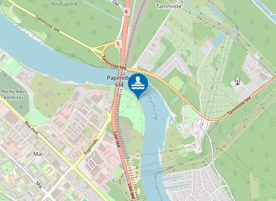 Map of Pärnu Veteranide pargi supelrand