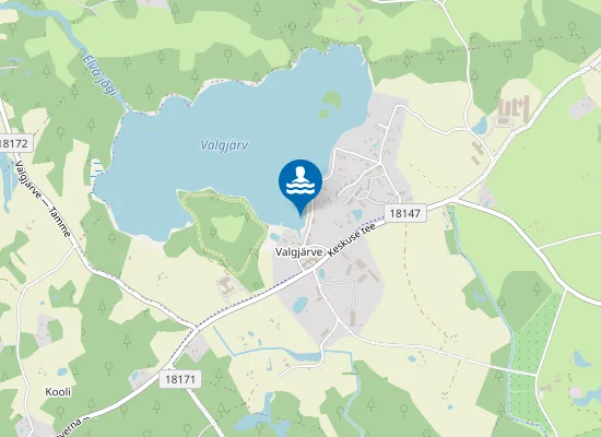 Map of Valgjärve Ujumiskoht