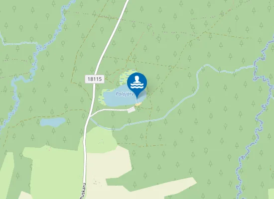 Map of Ihamaru Palojärve ujumiskoht