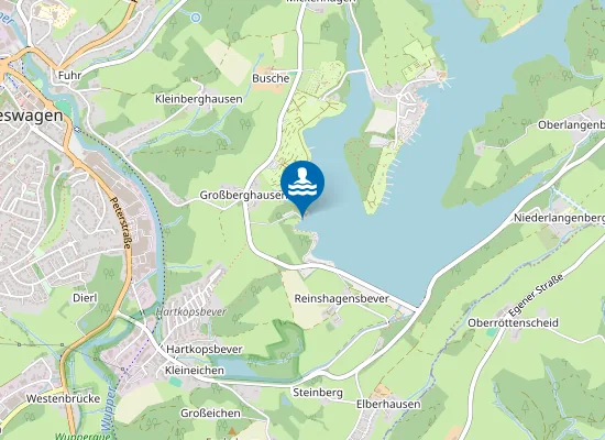 Map of BEVERTALSPERRE ZORNIGE AMEISE