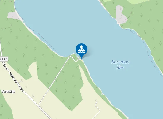 Map of Kuremaa järve Änkküla supelrand