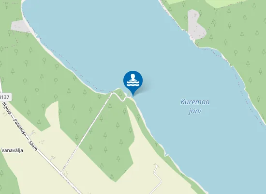 Map of Kuremaa järve Änkküla ujumiskoht