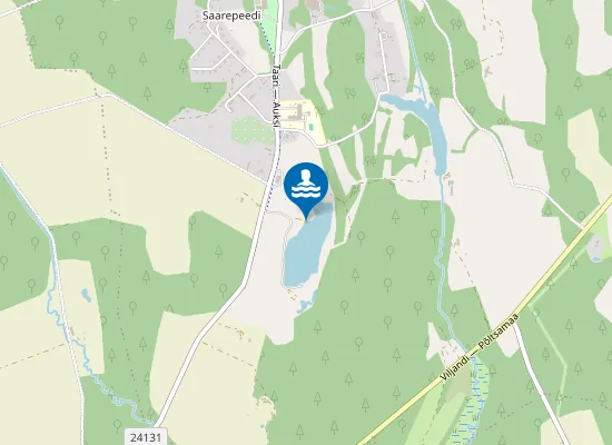 Map of Saarepeedi ujumiskoht