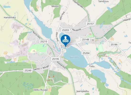 Map of Rõuge Suurjärve Ujumiskoht