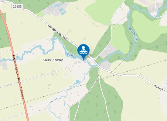 Map of Suure-Kambja Järve Ujumiskoht