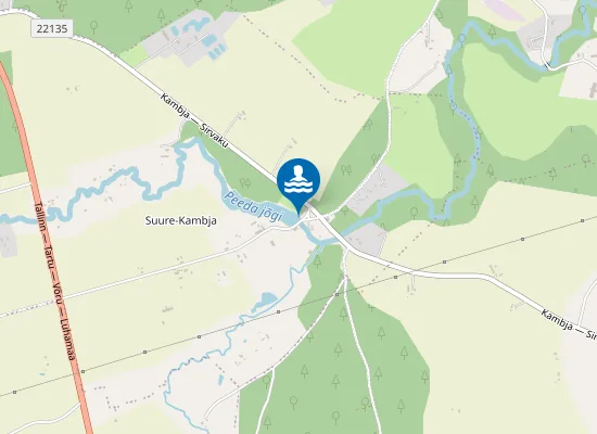 Map of Suure-Kambja järve ujumiskoht