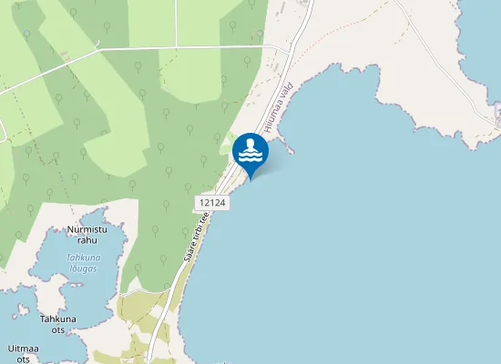 Map of Kassari Sääretirbi ujumiskoht