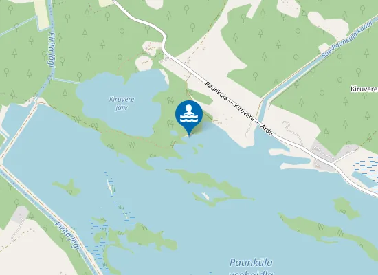 Map of Paunküla Kiigemäe ujumiskoht