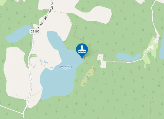Map of Koorküla Valgjärve ujumiskoht