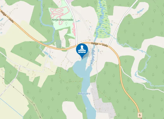 Map of Ainja järve ujumiskoht