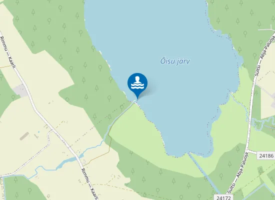 Map of Õisu järve ujumiskoht