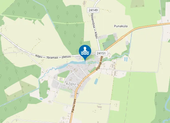 Map of Kõpu Paisjärve Ujumiskoht