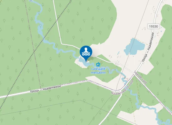 Map of Laiksaare järve ujumiskoht