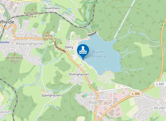 Map of BRUCHERTALSPERRE SEGELCLUB