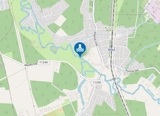 Map of Kiisa Laulu tänava ujumiskoht