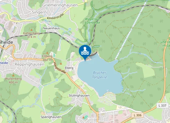 Map of BRUCHERTALSPERRE DLRG