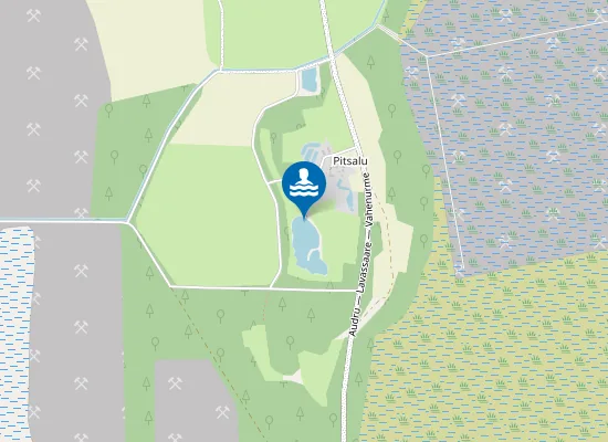 Map of Pitsalu Tiigi Ujumiskoht