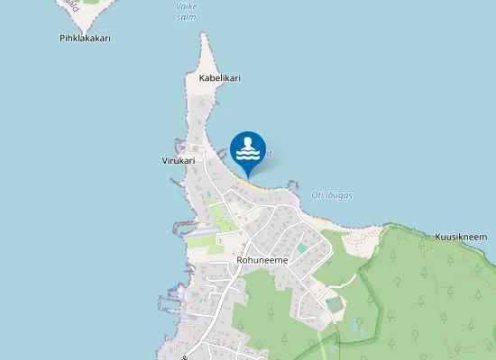 Map of Rohuneeme Liivalahe supelrand