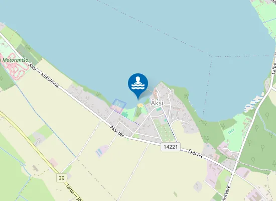 Map of Saadjärve Äksi ujumiskoht