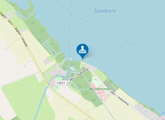 Map of Saadjärve Kaldaranna ujumiskoht